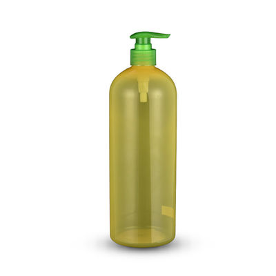 Leakproof 1L Shampoo Bottle Boston Round PET Foaming Bottle With Pump