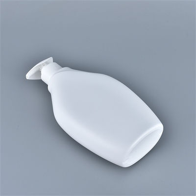 500ml Empty HDPE Shampoo Pump Bottle Flat Sunscreen Body Lotion Pump Bottles