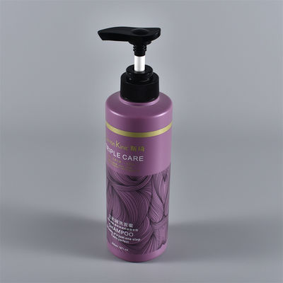 Cosmetic Packaging 500ml Purple Shampoo Pump Bottle OEM/ODM Available