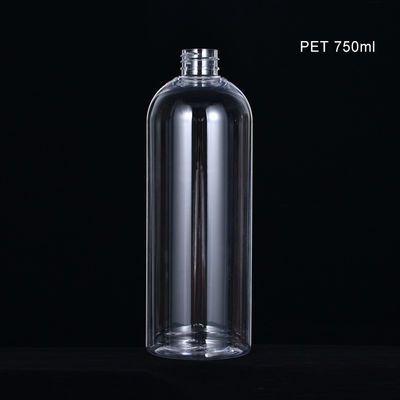750ml Clear Bullet Plastic Hand Soap Pump Bottles Easy To Dispense OEM